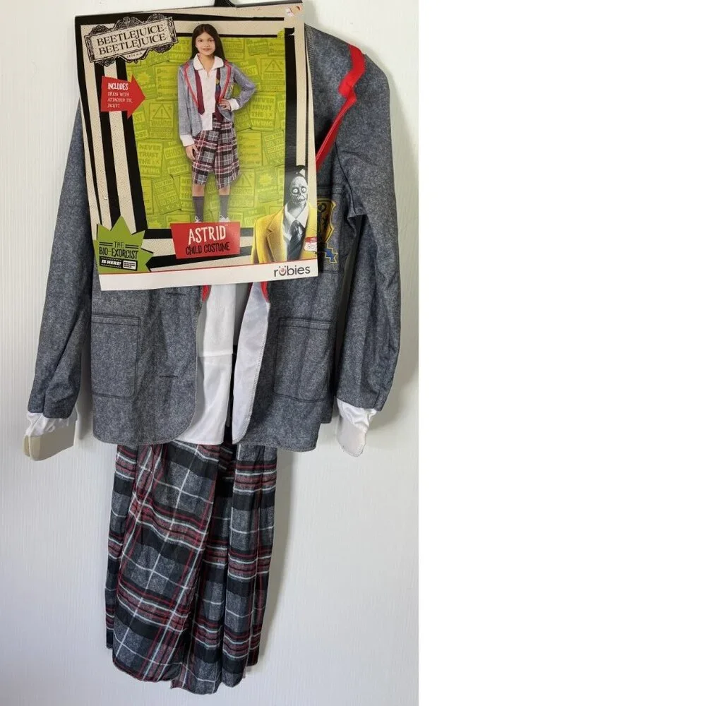 Beetlejuice Astrid Halloween Costume 10/12 School Uniform Dress & Jacket Girls